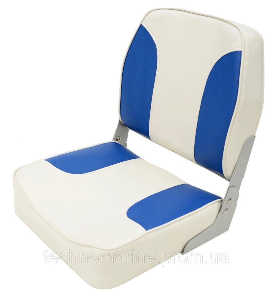 Сидіння складне біло (сіро) -сині 1001202 від компанії «Водна Тема» Інтернет-магазин - фото 1