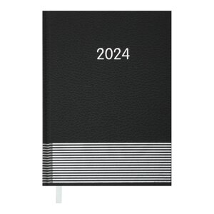 Щоденник датований 2024 PARALLEL, A5, чорний