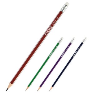 Олівець графітний з ластиком 9003-А Axent