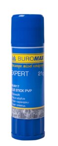 Клей-олівець 21 г, PVP, buromax expert BM. 4917