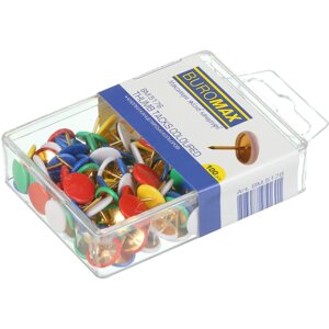 Кнопки кольорові з пластиковим покриттям, 100шт. BUROMAX BM. 5176