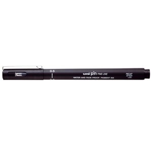 Лайнер uni PiN 0,5м fine line PIN05-200. Black