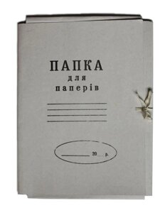 Папка для паперів із зав'язками Бумвест А4 0,4 мм картонна