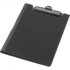 Папка-планшет А4 з прижимом черная, PVC BUROMAX BM 3415-01 черный