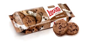 Печиво Lovita Classic з какао та шматочками глазурі 150 г