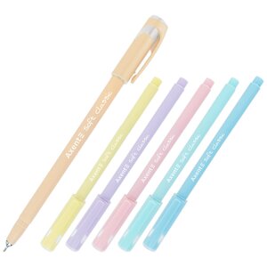 Ручка масляна AXENT Soft Pastel AB1102-02-A, 0.7 мм, синя