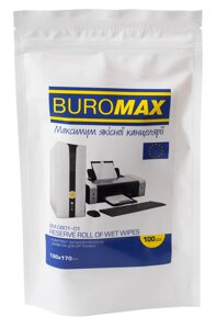 Салветки для очищення оргтехніки змінний блок Buromax BM. 0801-01