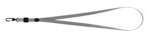 Шнурок з карабіном для бейджа-ідентифікатора, 460х10 мм, BM. 5425-09 Buromax біло-сірий