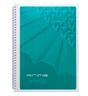 Тетрадь для записів PPRIME, А5, 96 л., клітка, картонна обкладинка бірюзової Артікул: BM. 24551101-06