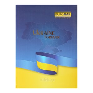 Записна книжка UKRAINE, А5, 80 арк. клітинка, тверда обкладинка, гл. ламінація з поролоном BM. 24582101-14