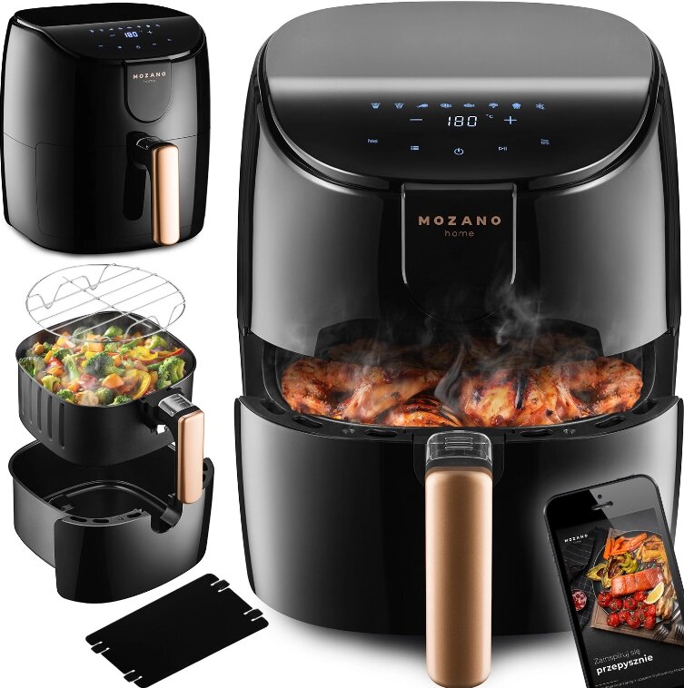 Аерофритюрниця Mozano Active Fryer  Silver від компанії інтернет магазин Stockzona - фото 1