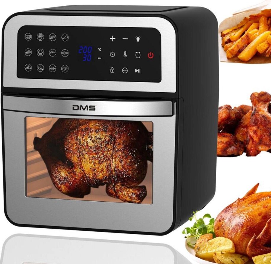 Багатофункціональна піч DMS HF-12S-XXXL із духовкою. 1800Вт, системою Air Fryer, функція Гаряче повітря від компанії інтернет магазин Stockzona - фото 1