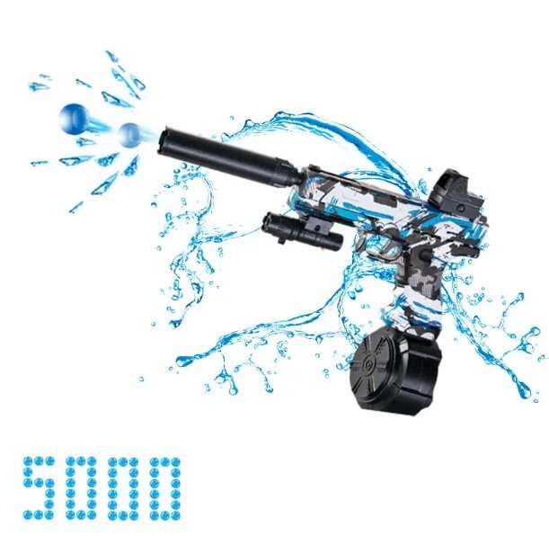 Бластер Pistol Drum Gel Ball 5000шт гель кульок з бризками blue від компанії інтернет магазин Stockzona - фото 1