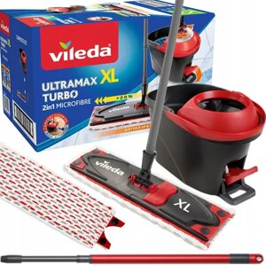 Комплект Швабра+ Відро з віджимом Vileda Ultramax BOX XL