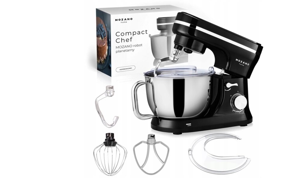 Кухонний тістоміс Mozano Compact Chef 1700 Вт чаша 4,5л Польша від компанії інтернет магазин Stockzona - фото 1