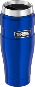 Термокружка без ручки 0,47 л Thermos Stainless King Travel Metallic Blue (160027)