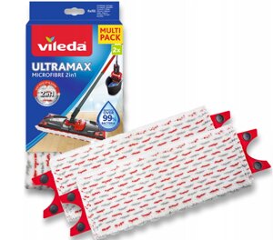 Комплект 2шт насадок для швабри Vileda Ultramax 2в1