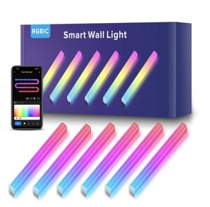 Розумні настінні панелі RGBIC Glide Music Wall Lights 7шт. синхронізують з музикою