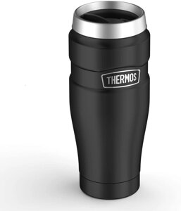 Термокружка без ручки 0,47 л Thermos Stainless King Travel Matt Black (160023)