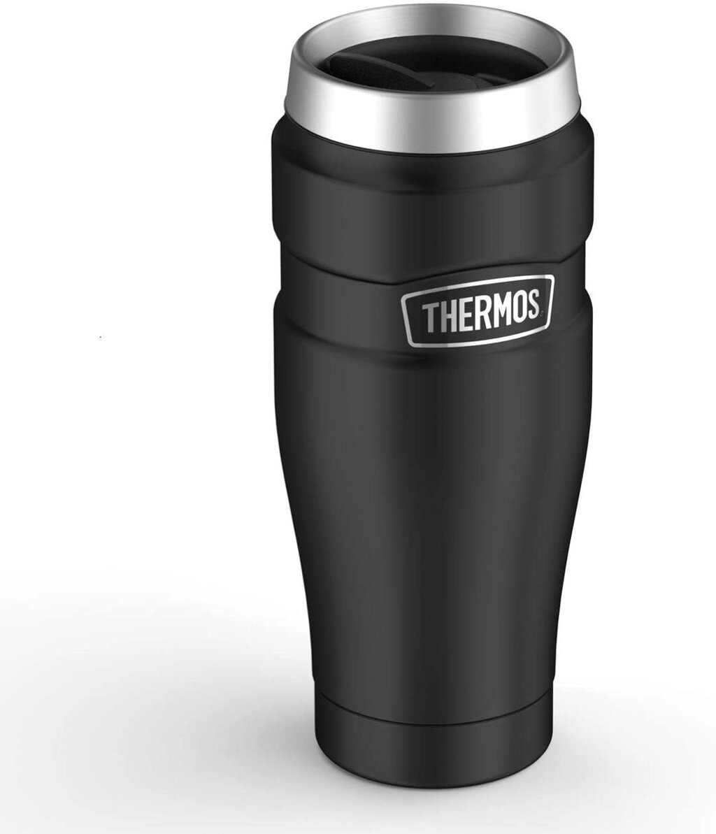 Термокружка без ручки 0,47 л Thermos Stainless King Travel Matt Black (160023) від компанії інтернет магазин Stockzona - фото 1