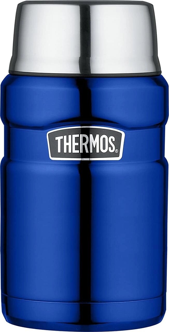 Термос харчовий Thermos Stainless King 710ml Metallic Blue з ложкою від компанії інтернет магазин Stockzona - фото 1