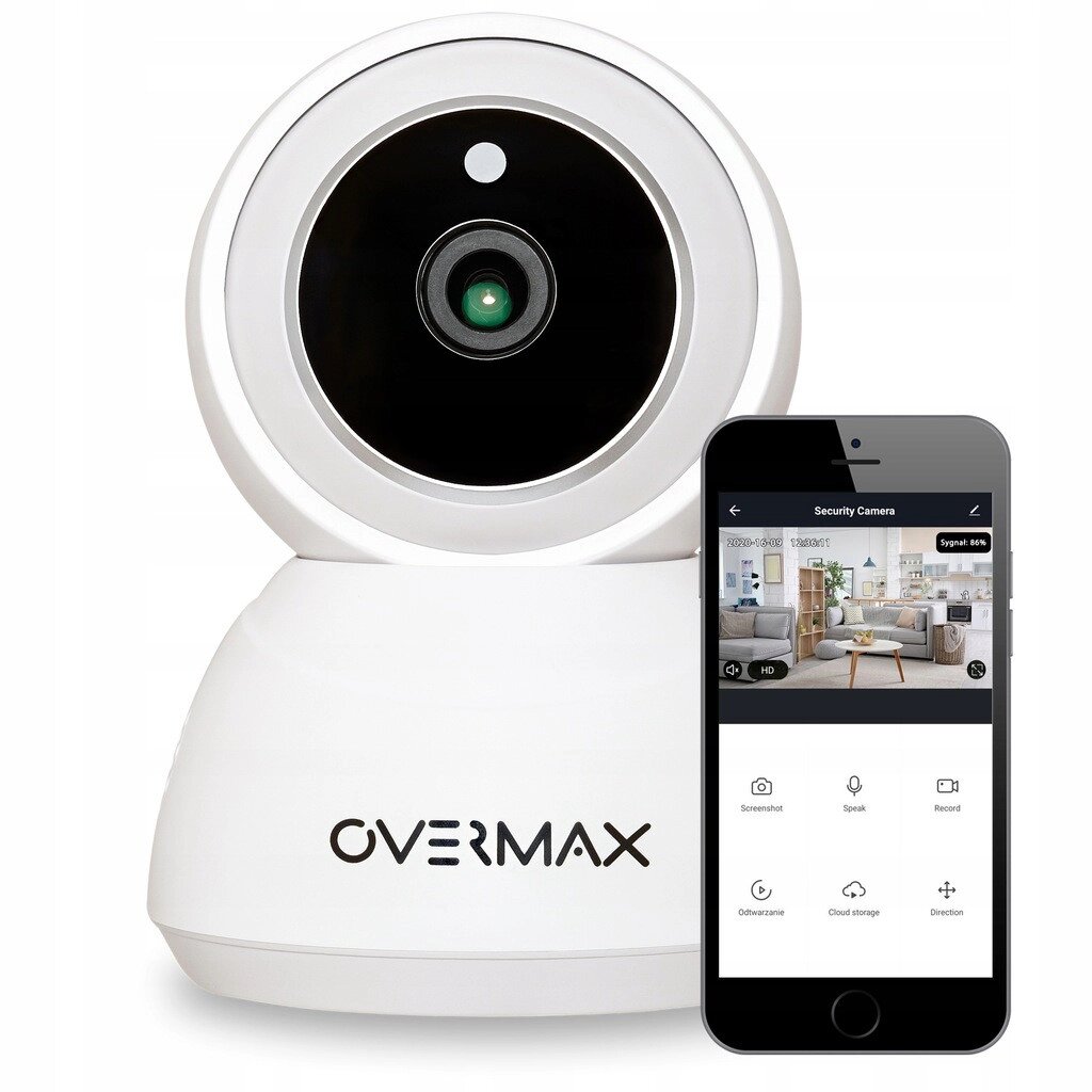 Внутрішня поворотна IP-камера відеоспостереження Overmax Camspot 3.7 Full HD WiFi від компанії інтернет магазин Stockzona - фото 1