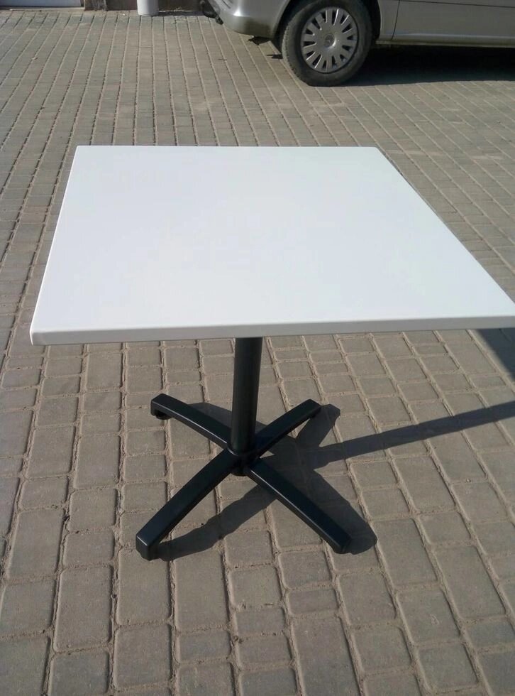 Квадратний алюмінієвий стіл 70 х 70 см. Для ресторану, кафе від компанії ПП "Zont Markiza" - фото 1
