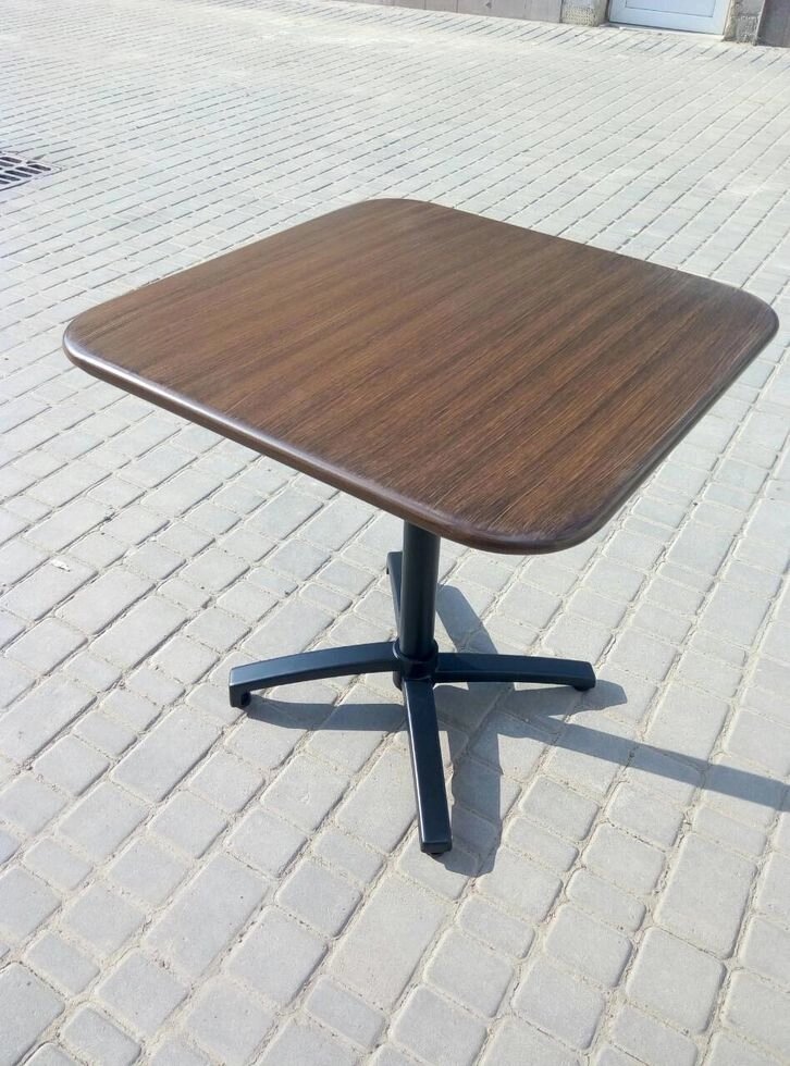 Квадратний алюмінієвий стіл 73 х 73 см. Для ресторану, кафе від компанії ПП "Zont Markiza" - фото 1