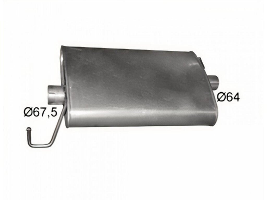 Глушитель Мерседес ML270 - W163 (Mercedes ML270 - W163) 2.7CDi 99 - 05 (13.89) Polmostrow від компанії Інтернет-магазин "Глушачек" - фото 1