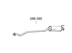 Глушник передній Хонда Цивік (Honda Civic) 1.4/1.6 01-05 (286-395) Bosal 09.17, 09.112