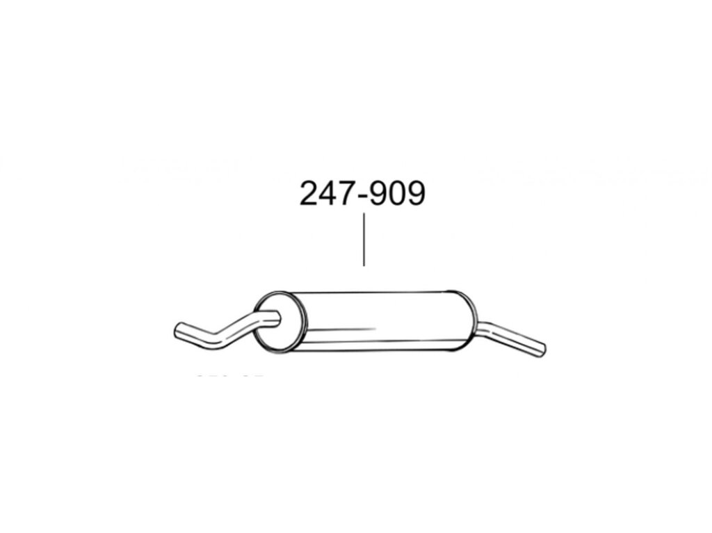 Глушник БМВ 316 (BMW 316) 82-87 (247-909) Bosal 03.07 від компанії Інтернет-магазин "Глушачек" - фото 1