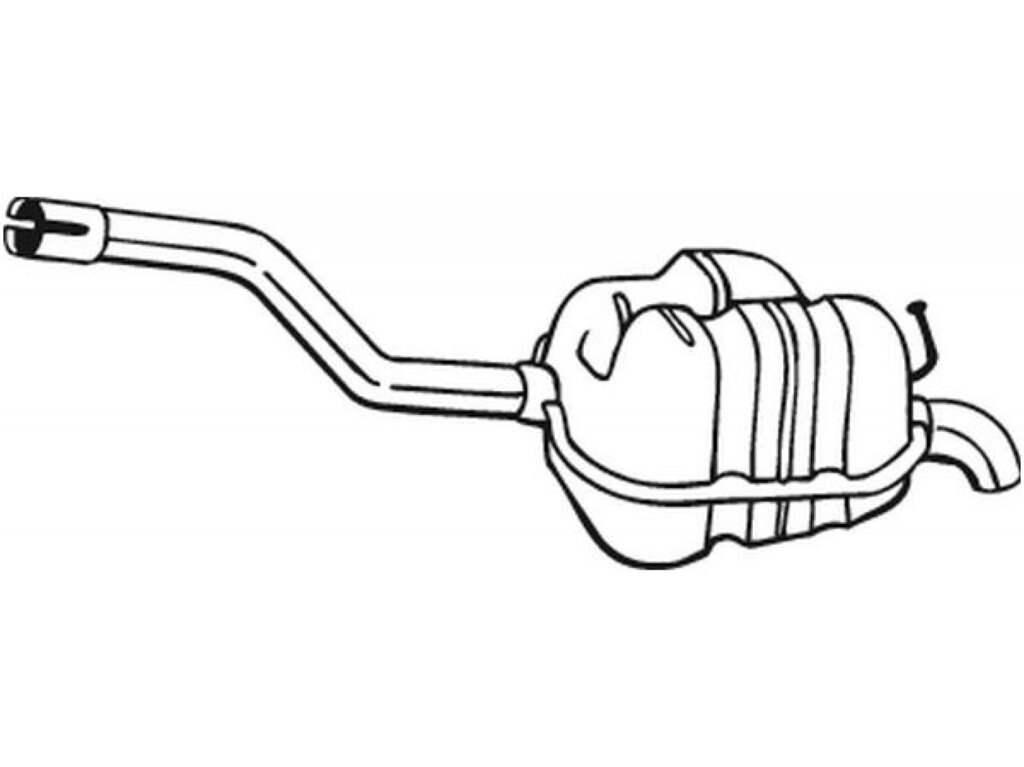 Глушник Фольксваген Гольф 5 (Volkswagen Golf V) 07-09 (233-161) Bolsal 24.89 від компанії Інтернет-магазин "Глушачек" - фото 1