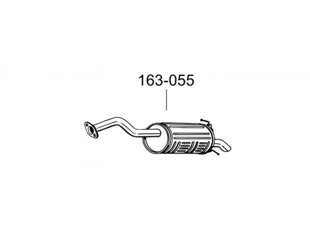 Глушник Хонда CR-V (Honda CR-V) MK III 06-12 (163-055) Bosal від компанії Інтернет-магазин "Глушачек" - фото 1