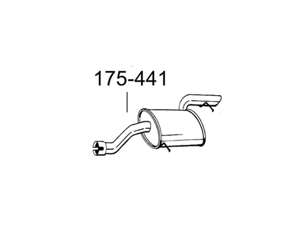 Глушник Мерседес Віано (Mercedes Viano) 3.0 D (175-441) Bosal від компанії Інтернет-магазин "Глушачек" - фото 1