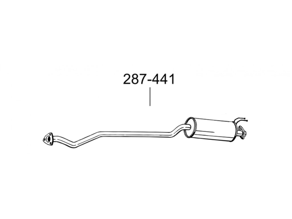 Глушник передній Хонда Цивiк (Honda Civic) 1.4/1.6 01-05 (287-441) Bosal 09.17, 09.120 від компанії Інтернет-магазин "Глушачек" - фото 1