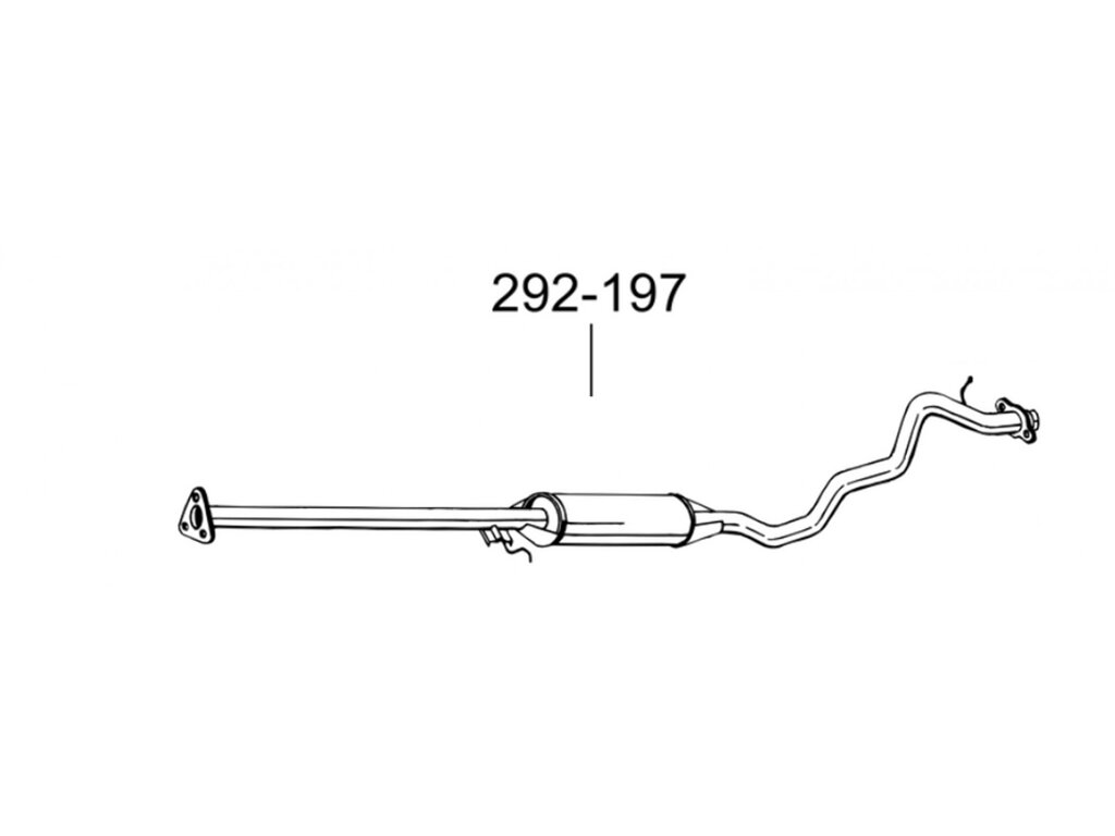 Глушник передній Хонда СРВ (Honda CRV) 2.0i-16V 4X4 97-01 (292-197) Bosal 09.10 від компанії Інтернет-магазин "Глушачек" - фото 1