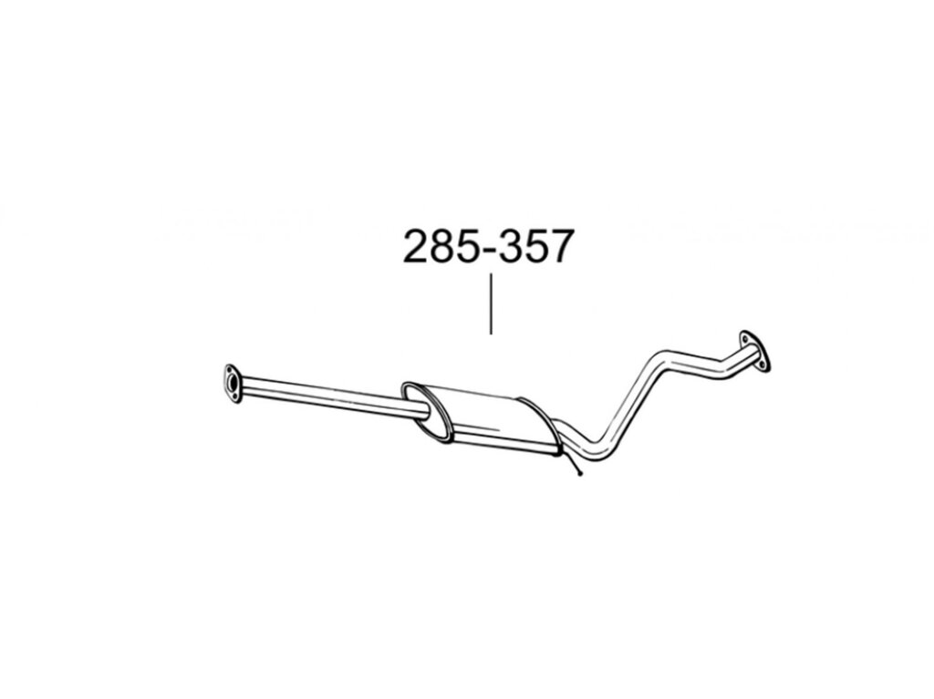 Глушник передній Хюндай Гетз (Hyundai Getz) 02-15 (285-357) Bosal 10.66 від компанії Інтернет-магазин "Глушачек" - фото 1