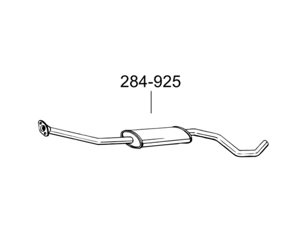 Глушник передній Ніссан Мікра III (Nissan Micra III) 02-10 (284-925) Bosal 15.231 від компанії Інтернет-магазин "Глушачек" - фото 1