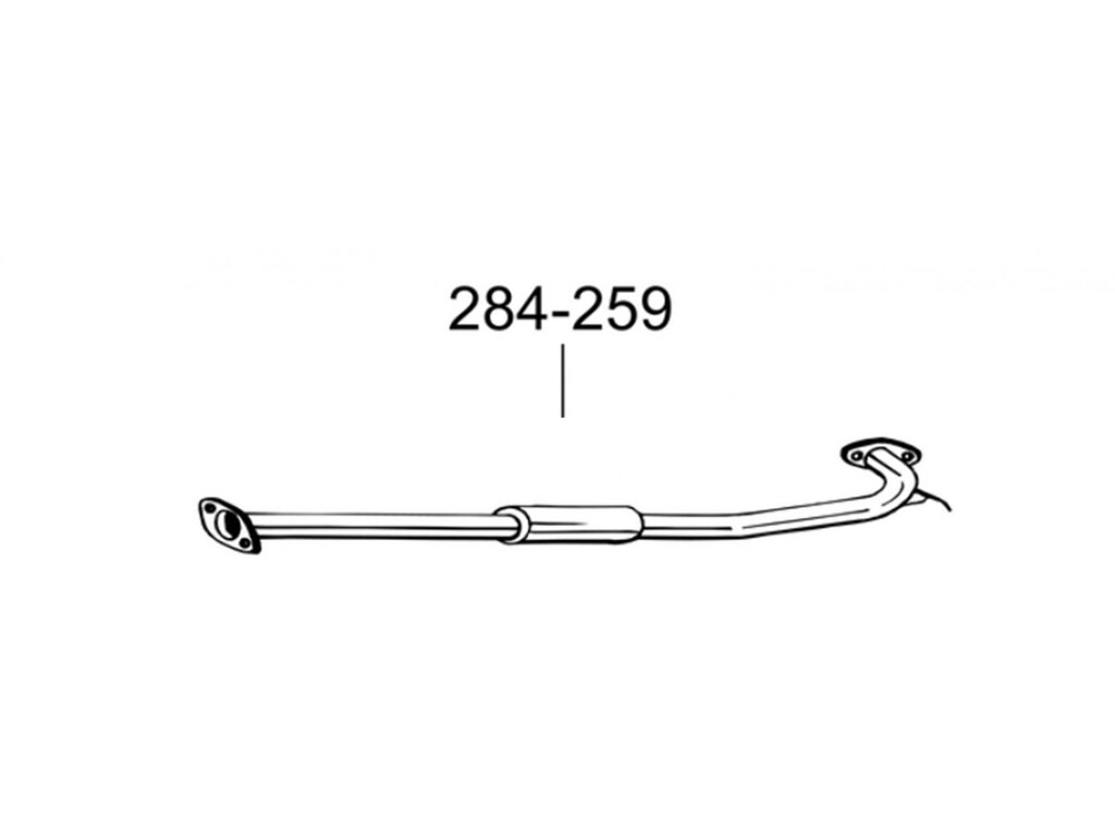 Глушник передній Ніссан X-трейл (Nissan X-Trail) 2.0/2.5/2.2TD (284-259) Bosal 15.31 від компанії Інтернет-магазин "Глушачек" - фото 1