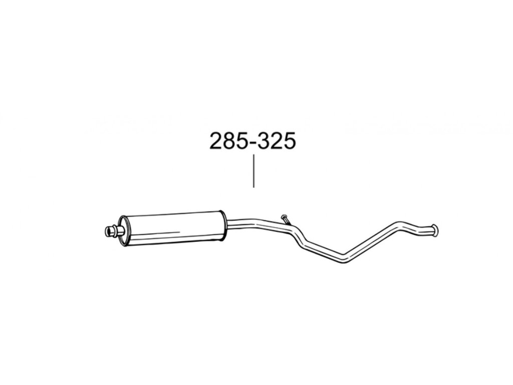 Глушник передній Пежо 307 (Peugeot 307) 2.0i -16V kombi 02-05 (285-325) Bosal 19.224 від компанії Інтернет-магазин "Глушачек" - фото 1