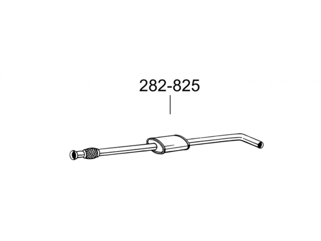 Глушник передній Рено Меган I (Renault Megane I)/Рено Сценік I (Renault Scenic I) 1.4i; 1.6i kat 95 (282-825) Bosal від компанії Інтернет-магазин "Глушачек" - фото 1