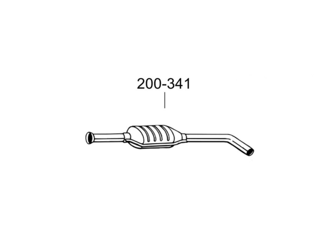 Глушник передній Рено Меган (Renault Megane)/Рено Сценік I (Renault Scenic I) 1.6i 16V/1.8i 16V 98-02 KAT (200-341) від компанії Інтернет-магазин "Глушачек" - фото 1