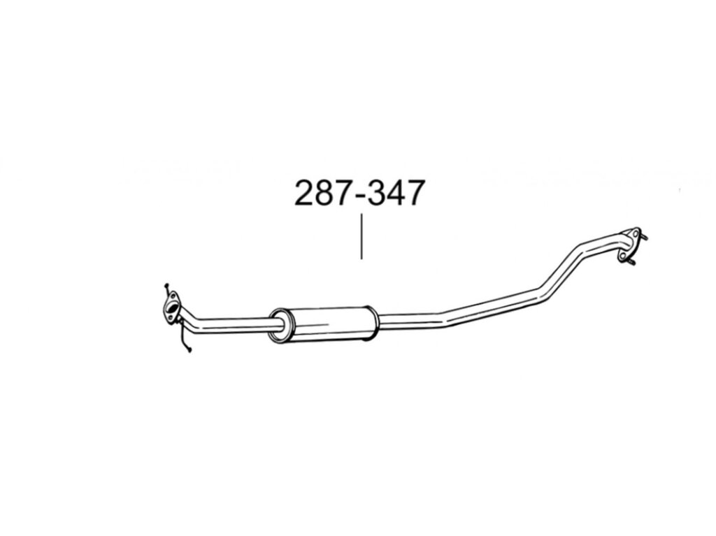 Глушник передній Сузукі Сплеш (Suzuki Splash) 07-/Опель Агіла (Opel Agila) 08- (287-347) Bosal 25.16 від компанії Інтернет-магазин "Глушачек" - фото 1