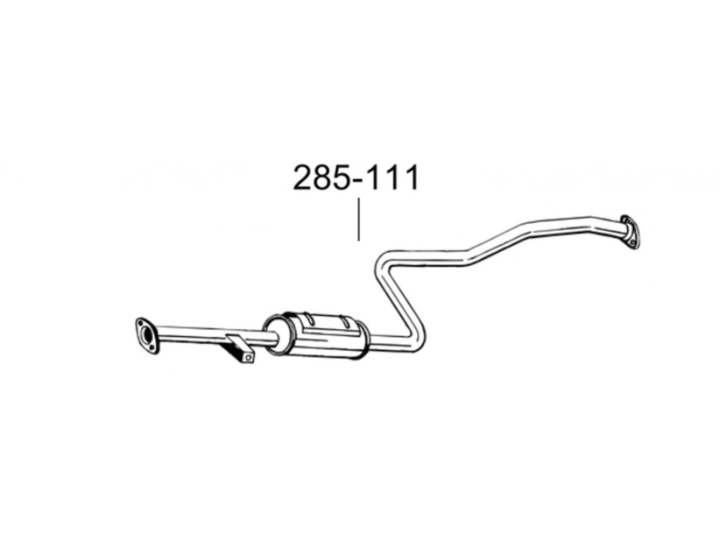 Глушник передній Сузукі Свіфт (Suzuki Swift) 1.3 89-92 (285-111) Bosal 25.03 від компанії Інтернет-магазин "Глушачек" - фото 1