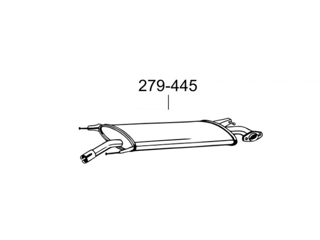 Глушник передній Тойота РАВ 4 (Toyota RAV 4) 05- (279-445) Bosal від компанії Інтернет-магазин "Глушачек" - фото 1