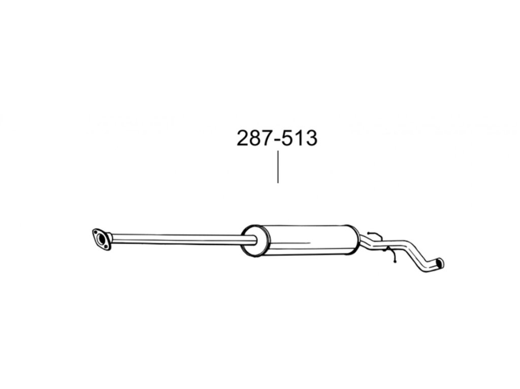 Глушник передній Вольво С80 (Volvo S80) 2.0/2.4 D/2.4/2.5 D - 98-00 (287-513) Bosal 31.249 від компанії Інтернет-магазин "Глушачек" - фото 1