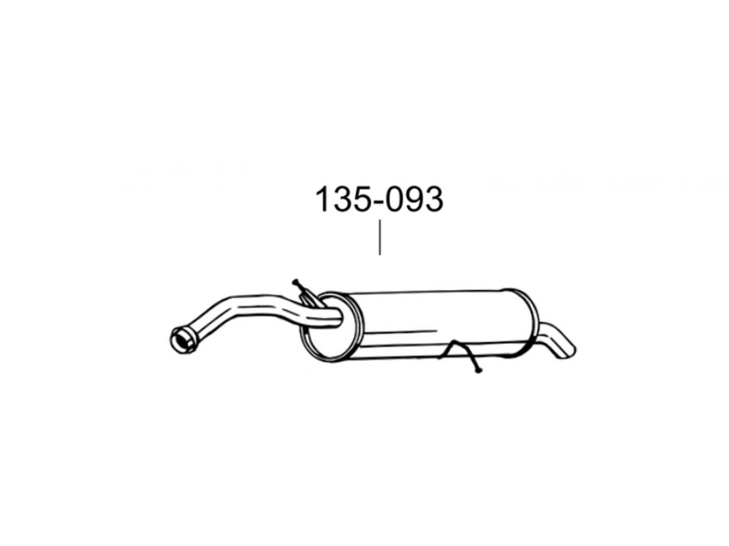 Глушник Ситроен Ц4 (Citroen C4) 08-10 (135-093) Bosal від компанії Інтернет-магазин "Глушачек" - фото 1