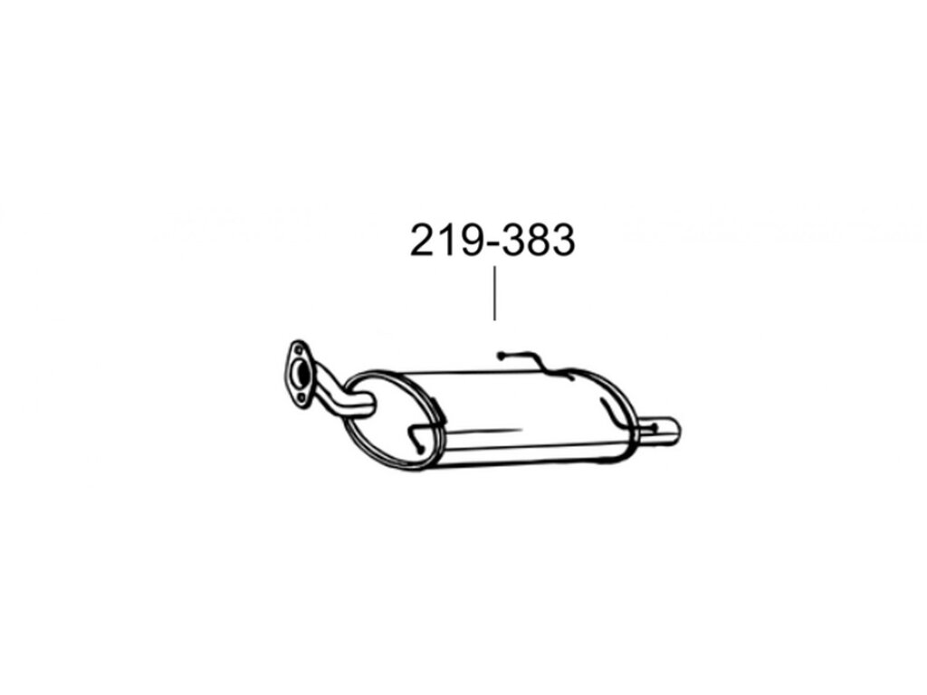 Глушник Сузукі Свіфт (Suzuki Swift) 1.3 D/1.5 05 - (219-383) Bosal 25.69 від компанії Інтернет-магазин "Глушачек" - фото 1
