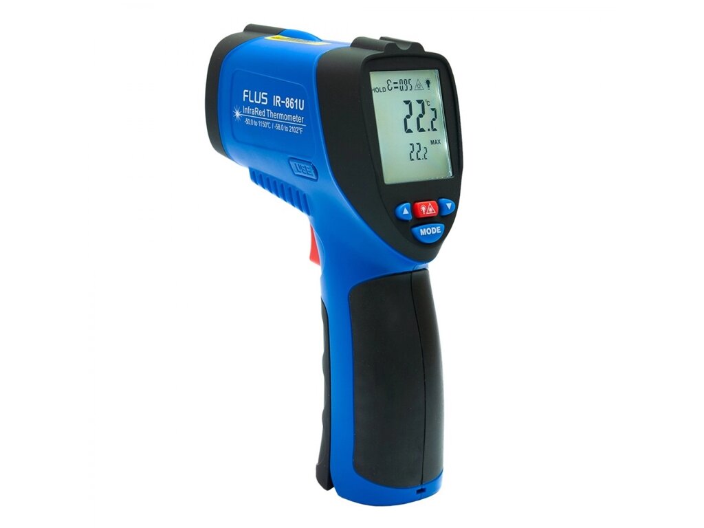 Інфрачервоний термометр дистанційний FLUS IR-861U (-50…+1150) від компанії Інтернет-магазин "Глушачек" - фото 1