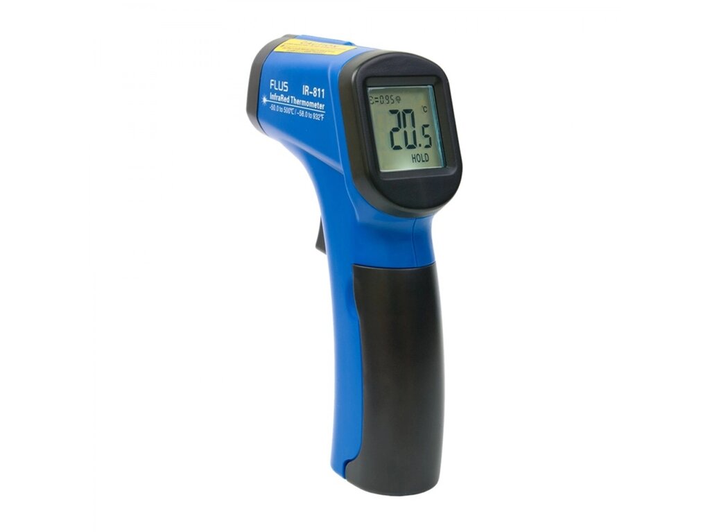 Інфрачервоний термометр дистанційний пірометр Flus IR-811 (-50…+500) від компанії Інтернет-магазин "Глушачек" - фото 1